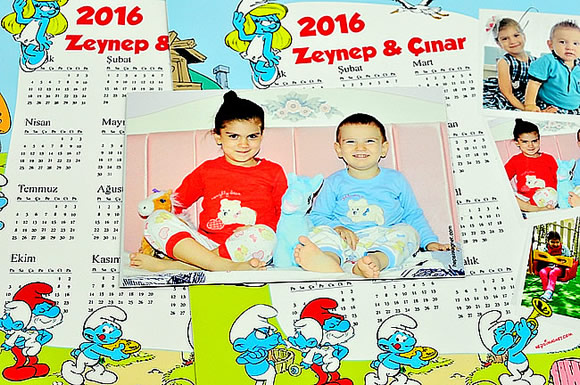 zeynep-ve-cinarin-sirinler-temali-2016-magnetli-takvimi-2