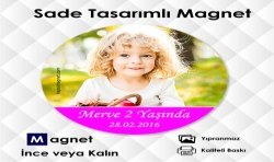 Sade Pembe Tonlarda Yuvarlak  Kesim Buzdolabı Magneti