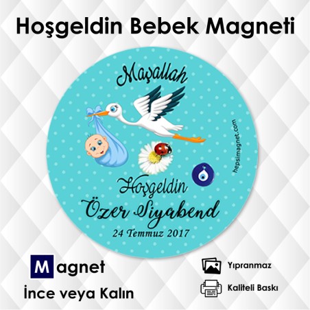 Leylek Temalı Yuvarlak Kesim Magnetler Leylek Temalı Yuvarlak Kesim Magnetler