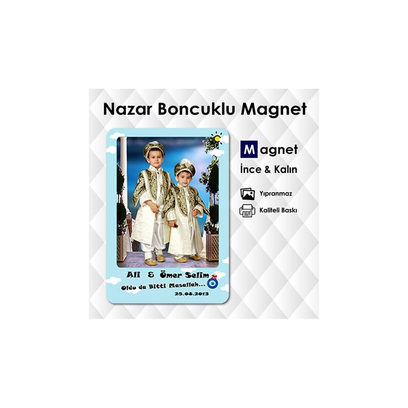 Nazar Boncuklu Sünnet Magnet