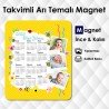 Arı Konseptli 3 Resimli Mıknatıslı Takvim