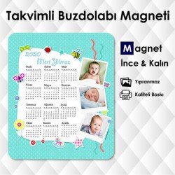 Erkek Bebekler İçin Resimli Magnet Takvimi