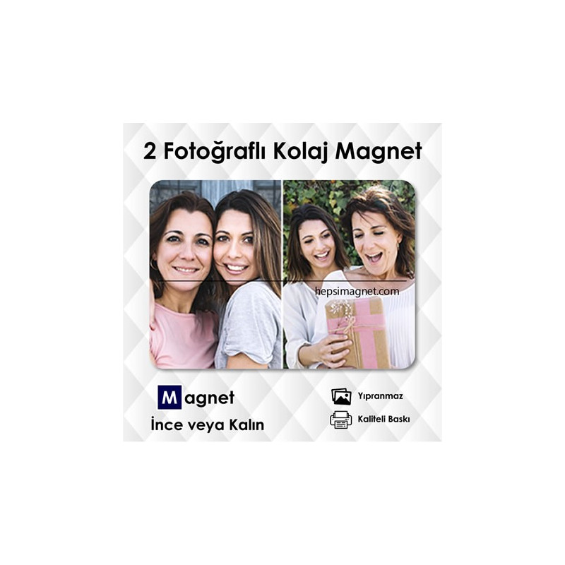 2 Fotoğraflı Kolaj Magnet Kod:kolaj1