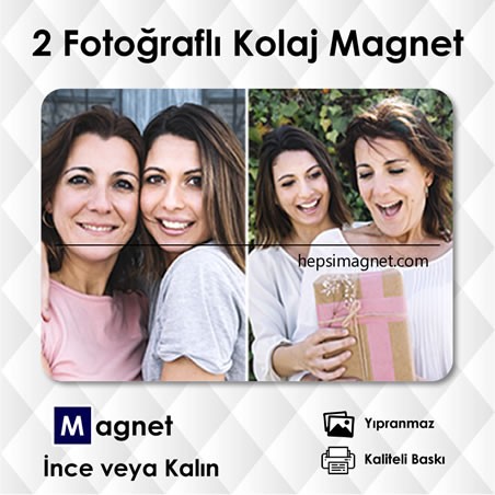 2 Fotoğraflı Kolaj Magnet Kod:kolaj1