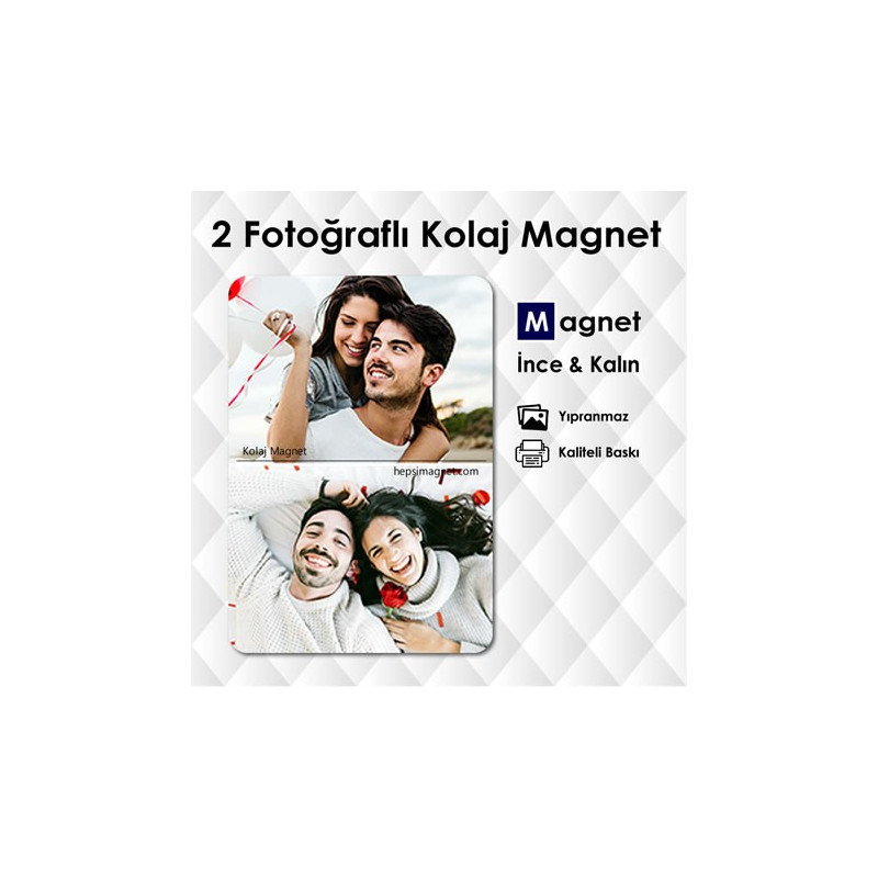 2 Resimli Kolajlı Magnet Kod:kolaj7