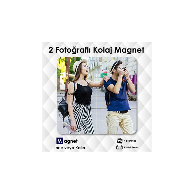 2 Fotoğraflı Kolaj Magnet Kod:kolaj8
