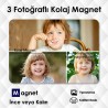 3 Resimli Kişiye Özel Kolaj Magnet