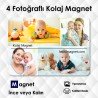 4 Fotoğraflı Kolajlı Kişiye Özel Magnet