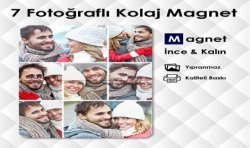 7 Fotoğraflı Kolaj Magnet