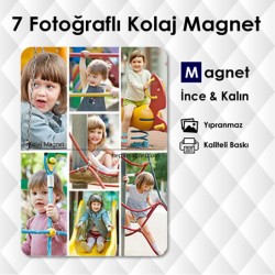 7 Fotoğraflı Kolaj Magnet