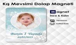 Kış Mevsimi Temalı Dolap Magneti