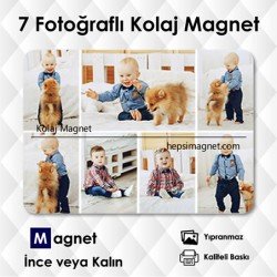 7 Fotoğraflı Kolaj Magnet