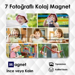 7 Fotoğraflı Kolaj Magnet