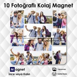 10 Fotoğrafdan Kolajlı Magnet