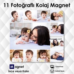 11 Fotoğrafdan Kolajlı Magnet