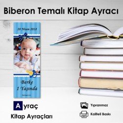 Erkek Bebek Biberonlu Kitap Ayracı