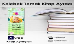 Kelebekli Güzel Kitap Ayraçları