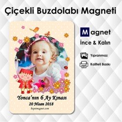 Bebekler İçin 6 Ay Kınası Magnetleri