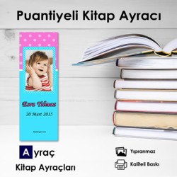 Puantiyeli Bebek ve Çocuklar İçin Kitap Ayracı