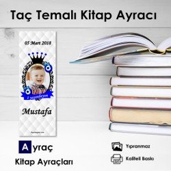 Taçlı Nazar Boncuklu Kitap Kitap Ayraçları