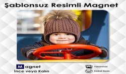 Fotoğraflarınız İçin Şablonsuz Kare Kesim Magnet