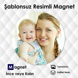 Fotoğraflarınızdan Şablonsuz Yuvarlak Kesim Magnet