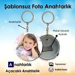 Fotoğraflarınızdan Şablonsuz Açacaklı Anahtarlık