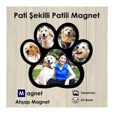 Pati Şekilli Patili Magnet