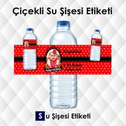 Doğum Günü Su Şişesi Etiketi