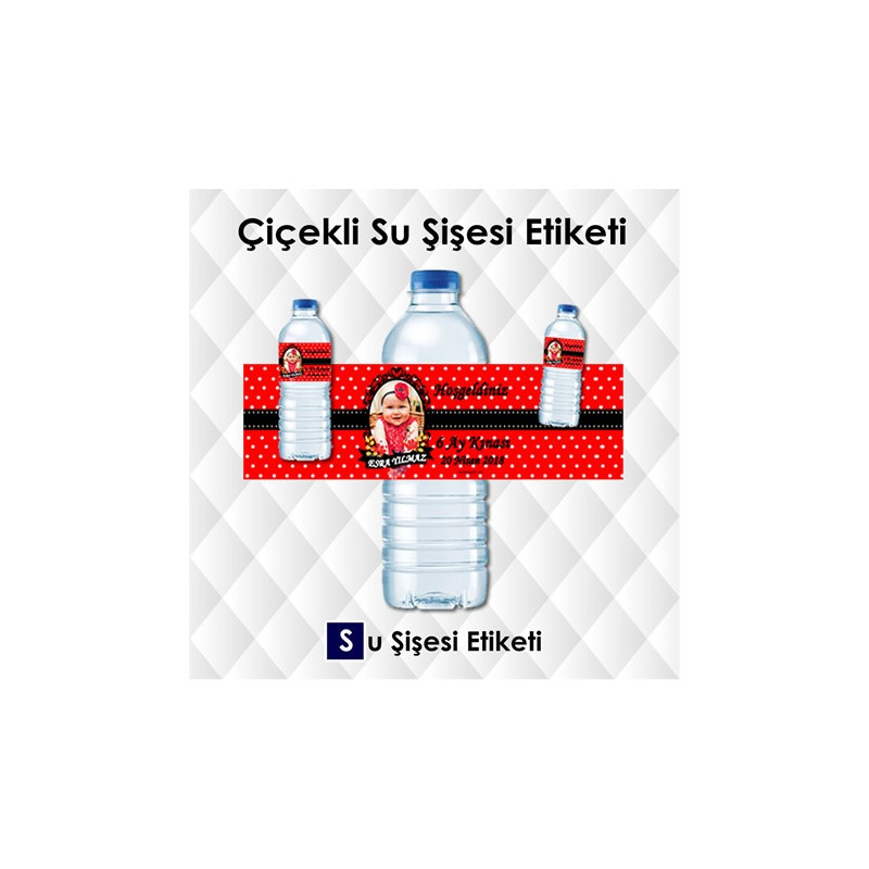 Doğum Günü Su Şişesi Etiketi