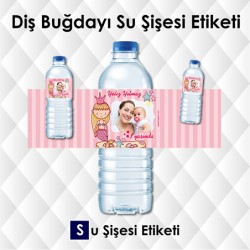Deniz Kızı Konseptli Su Şişesi Etiketi