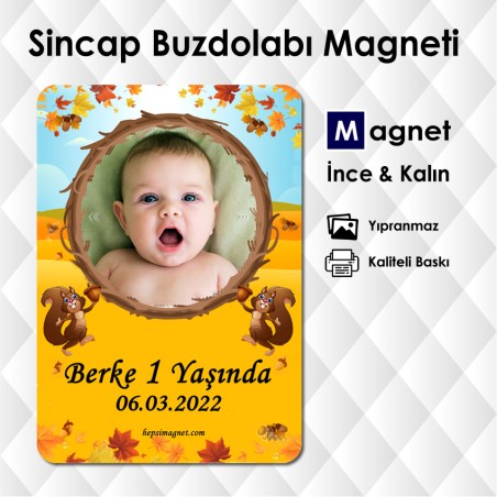 Sincap Temalı Bebek Magneti