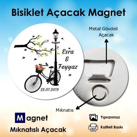 Bisiklet Tasarımlı Magnetli Açacak Bisiklet Tasarımlı Magnetli Açacak