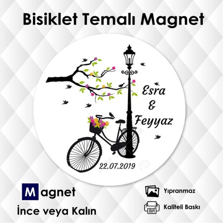 Bisiklet Tasarımlı Yuvarlak Magnet Bisiklet Tasarımlı Yuvarlak Magnet