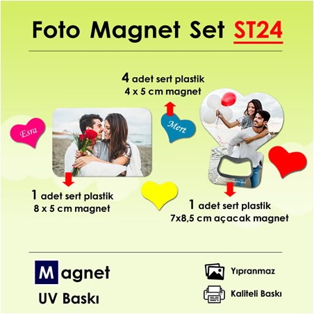 Resimli Magnet Seti SET24 Resimli Magnet Seti SET24