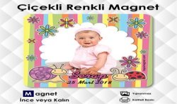 Fotolu Kız Bebek Magneti