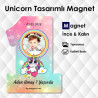 1 Şeklinde Unicorn Tasarımlı 1 Yaş Magneti