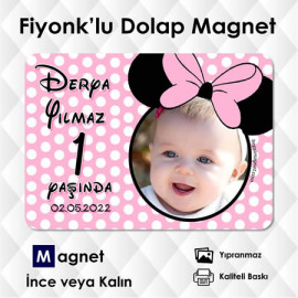 Pempe Tonlarda Resimli Fiyonk Temalı Magnet