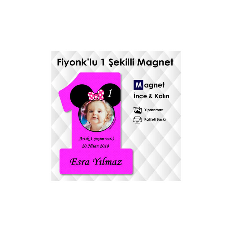 Fiyonk Temalı 1 Şeklinde Magnet