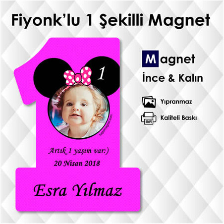 Fiyonk Temalı 1 Şeklinde Magnet