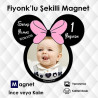 Pembe Kurdelalı Fiyonk'lu Magnet