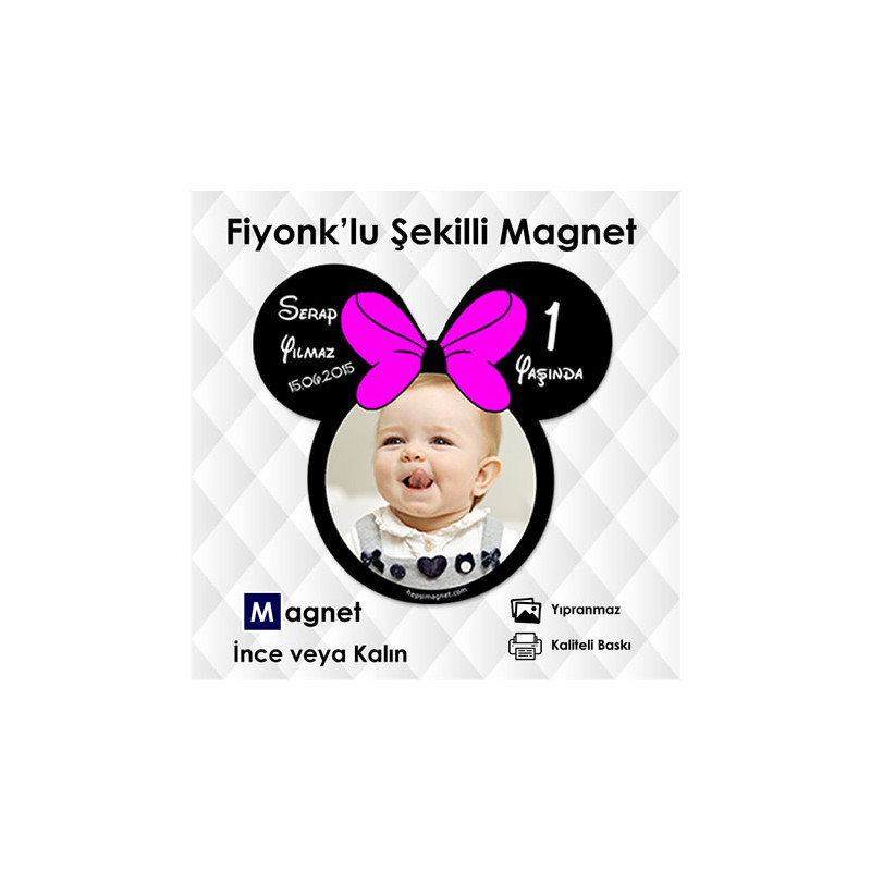 Kurdelalı Fiyonk'lu Magnet