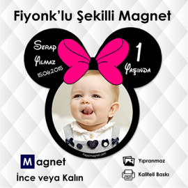 Kız Bebek Ve çocuklar İçin Fiyonk'lu Magnet