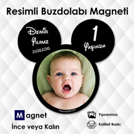 Resimli Erkek Bebek ve Çocuk İçin Buzdolabı Magneti