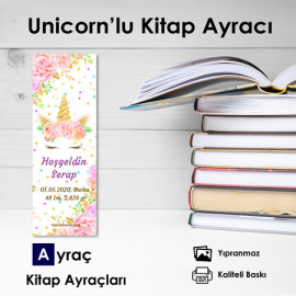 Unicorn Parti Konsepti Kitap Ayracı