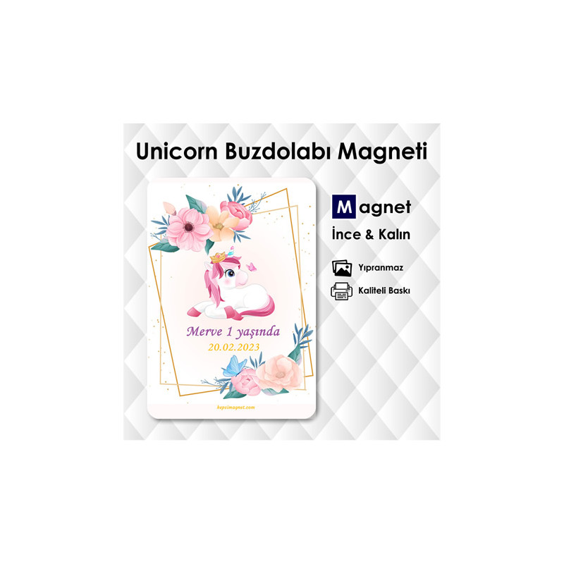 Unicorn 1 Yaş Doğum Günü Konsepti