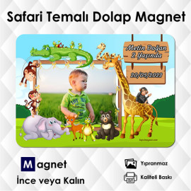 Safari Doğumgünü Buzdolabı