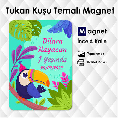 Tukan Kuşu Safari Konsept Magnet Süsü