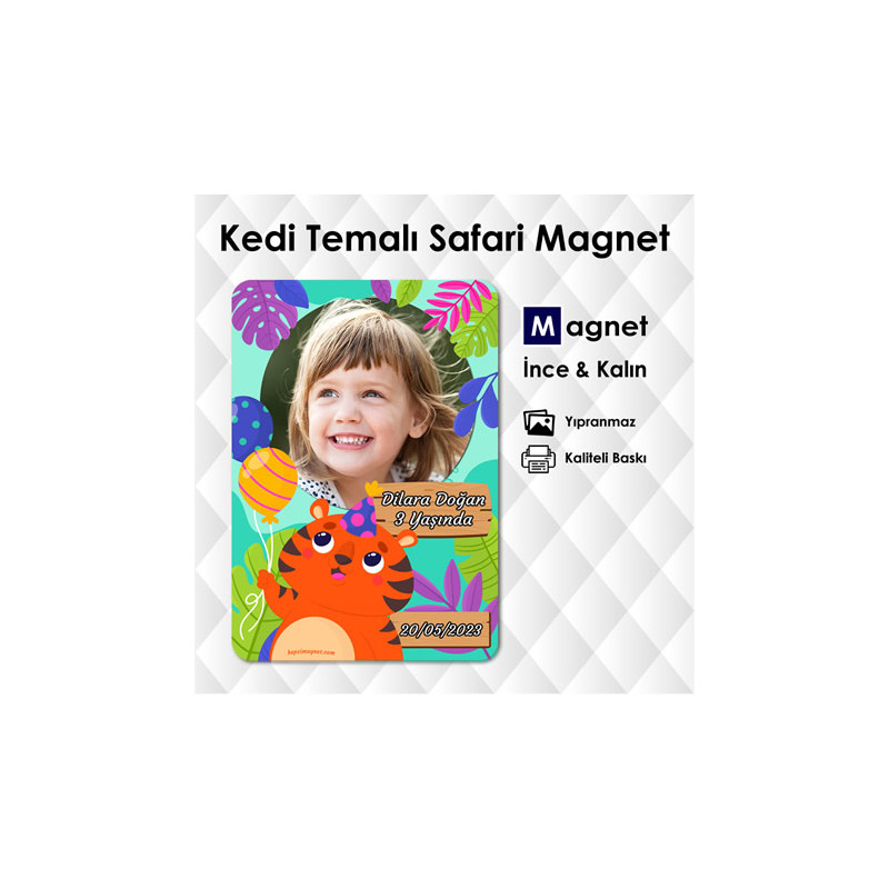 Kedili Safari Konseptli Magnet