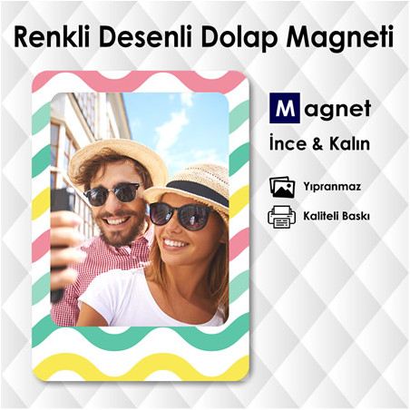 Renkli Dolaba Yapışan Magnet